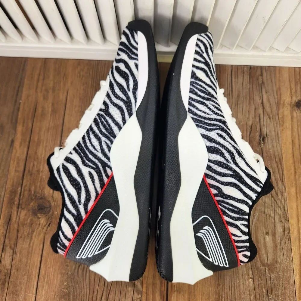 TYR CXT-2F Trainer Shoes Womens Size 10 Black White Zebra Athletic Gym Sneakers